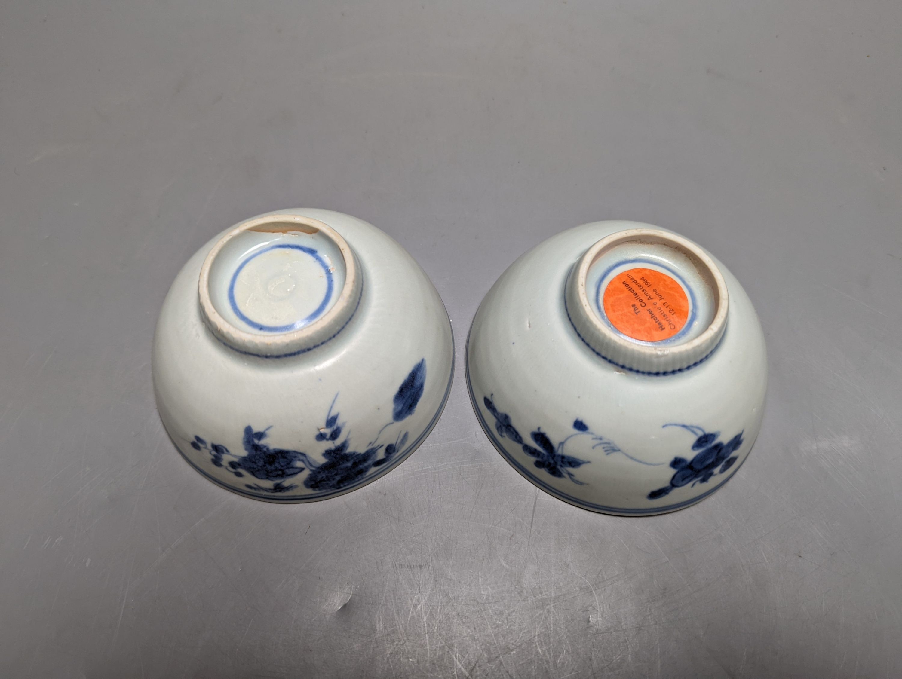 Two Chinese Ming dynasty provincial blue and white bowls (ex-Hatcher Collection, Christie’s)